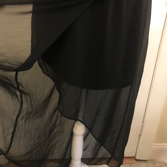 Express Open Front Skirt with Revealing Mini - Picture 4 of 4